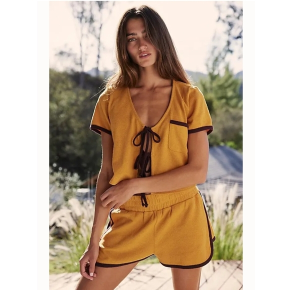 Free People Pants - New Free people beach Barbra Short Set